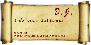 Drávecz Julianna névjegykártya