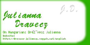 julianna dravecz business card